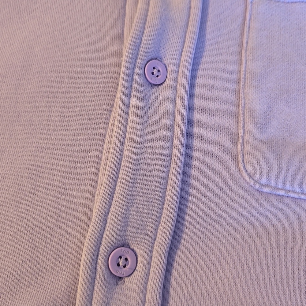 TNA Oversized Cropped Boyfriend Fleece Button Down Size Small - Picture 6 of 11
